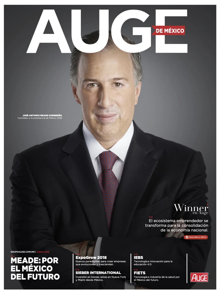 Portada de Revista Auge · José Antonio Meade