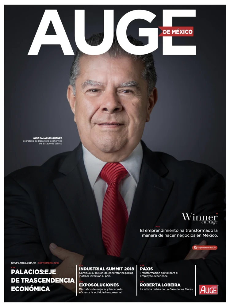 Portada de Revista Auge · José Palacios Jiménez