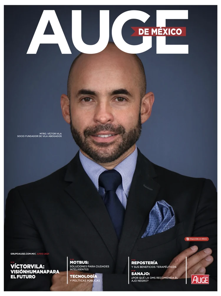 Portada de Revista Auge · Mtro. Victor Vila