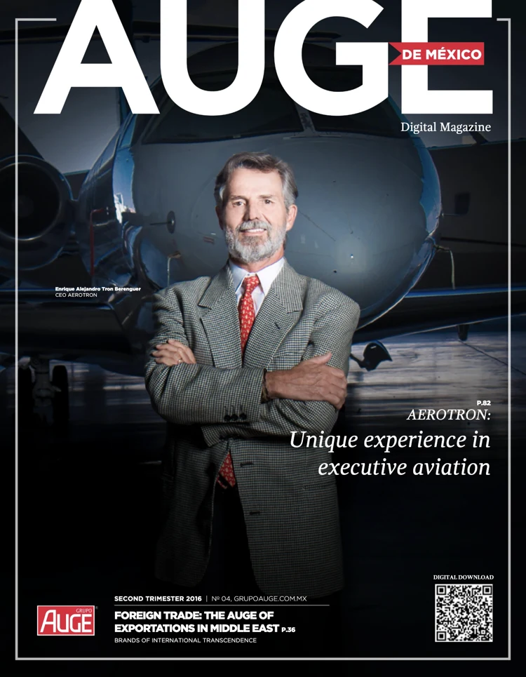 Portada de Revista Auge · Enrique Alejandro Tron