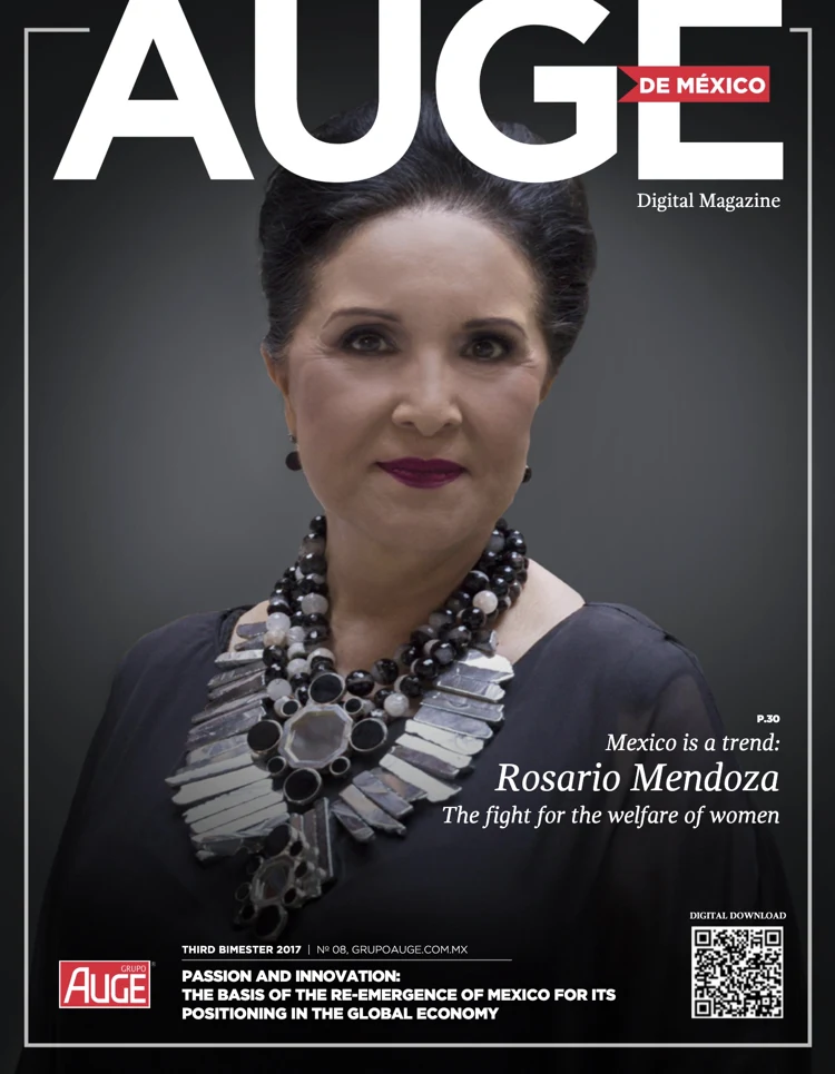 Portada de Revista Auge · Rosario Mendoza Takasami